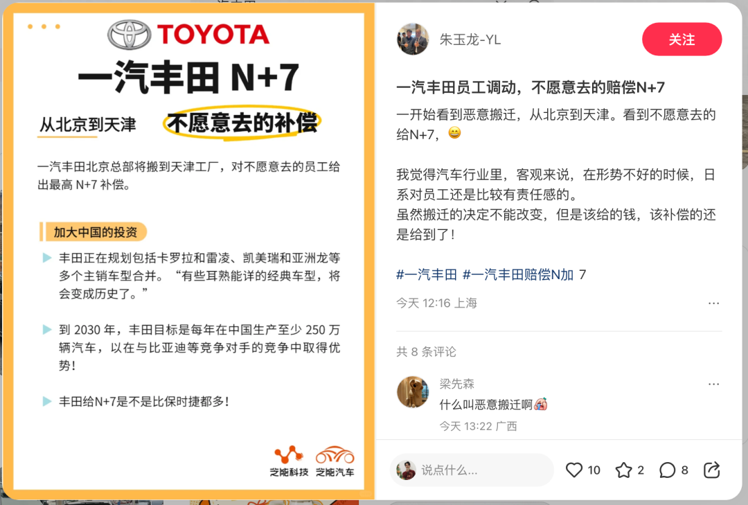 曝一汽豐田重大調(diào)整！多款車(chē)型合并